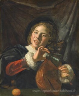 Garçon avec un luth