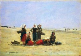 Femmes sur la plage à Berck