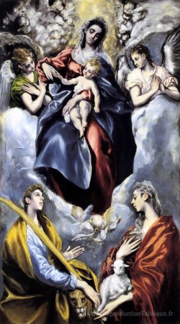La Vierge et l'enfant avec Saint-Martin