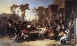 Les retraités de Chelsea lisant le dépôt de Waterloo