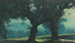 Paysage bleu