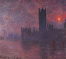 Chôles du Parlement au coucher du soleil