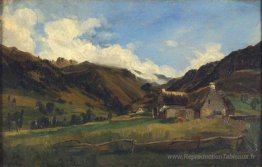 Un paysage vallonné à Auvergne