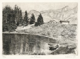 Lac 'Retaud' à Canton Vaud, Suisse près du col de Pillon