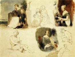 Feuille d'études de figure