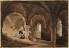 Crypt de Kirkstall Abbey (après J.M.W. Turner)