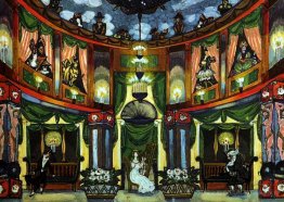 Chez Olympia. Conception pour "Tales of Hoffmann" par J. Offenba