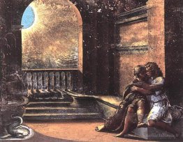 Isaac et Rebecca ont espionné par Abimelech