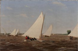 Sailboats courir sur le Delaware