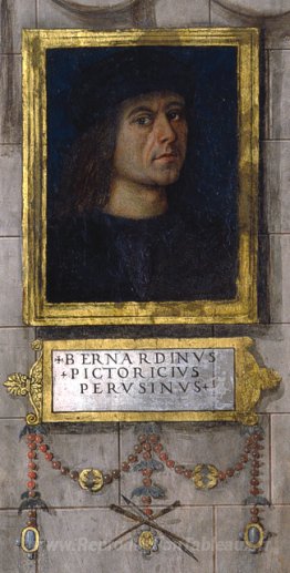 Autoportrait dans la chapelle Baglioni