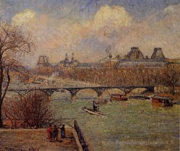 Vue de la Seine depuis la terrasse surélevée du Pont Neuf