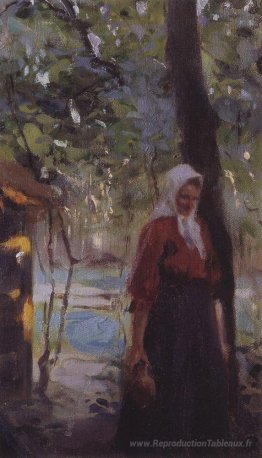 Une femme avec une cruche