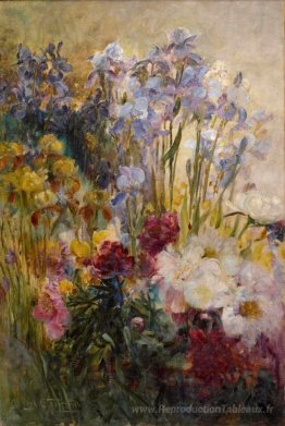 Pivoines et iris