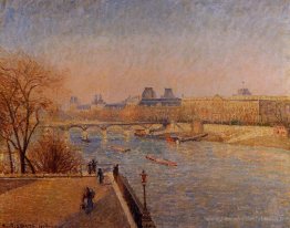 Le Louvre, soleil d'hiver, matin
