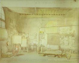 Atelier de l'artiste à Rome.
