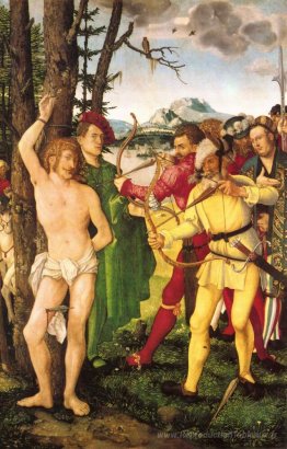 Retable avec le martyre de Saint-Sébastien