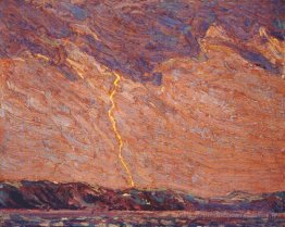 Lightning, lac en canoë