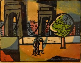Paysage avec pont