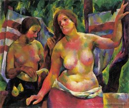 Peigner (femme peignant, la femme de l'artiste)