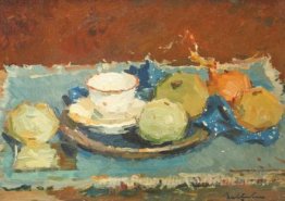 Nature morte avec des pommes vertes