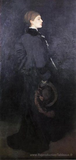 Arrangement en brun et noir. Portrait de Mlle Rosa Corder