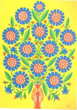 Fleurs aux yeux bleus