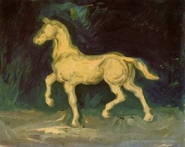 Statuette en plâtre d'un cheval