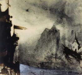 Ermitage Rock dans un paysage imaginaire