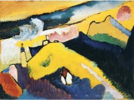Paysage de montagne avec l'église