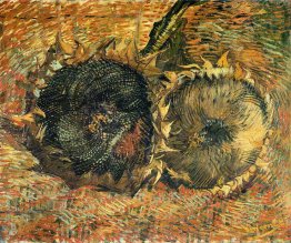 Nature morte avec deux tournesols