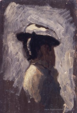Étude de la tête d'une femme
