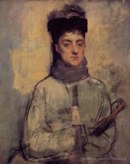 Femme avec un parapluie