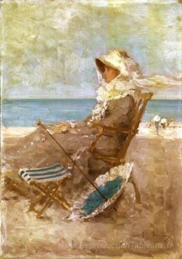 Femme au bord de la mer
