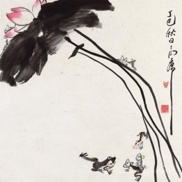 Lotus et grenouilles