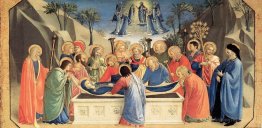 L'enterrement de la Vierge et la réception de son âme dans le ci