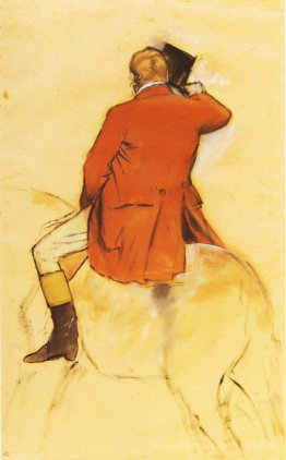 Cavalier dans un manteau rouge