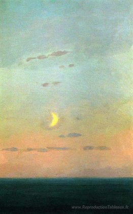 Crescent Moon au coucher du soleil