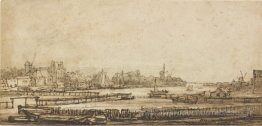 Voir sur l'Amstel depuis le rempart