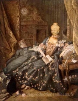 Portrait ridicule (femme assise, petit livre)