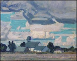 Ciel nuageux, église Thornhill