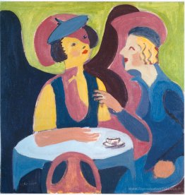 Deux femmes dans un café