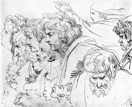 Croquis des têtes