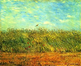 Champ de blé avec une alouette