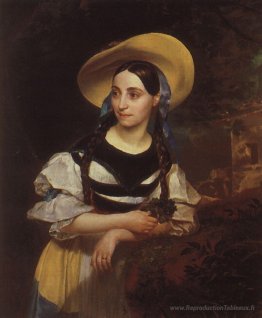 Portrait de la chanteuse italienne Fanny Persiani-Tacinardi