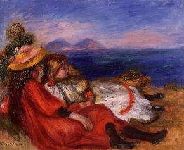 Deux petites filles sur la plage