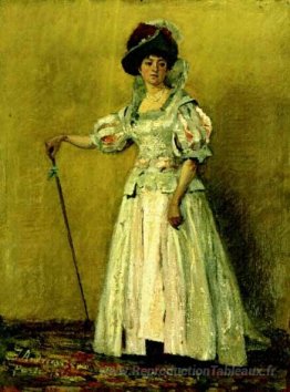 Portrait de femme dans un costume