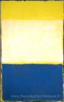 N ° 6 (jaune, blanc, bleu sur jaune sur gris)