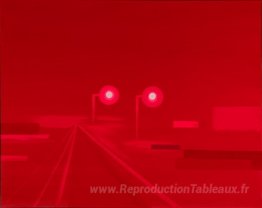Untitled (brillants feux de rupture numérique rouge), de Green Z