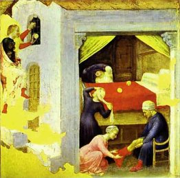 Saint-Nicolas et les trois boules d'or, de la Predella du triphé
