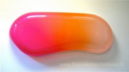 Pod à fusion ovale (rose vif / orange / crème)